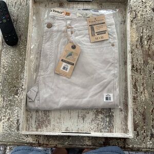NWT! Tailor Vintage Mens Light Gray Stretch Jeans size 34